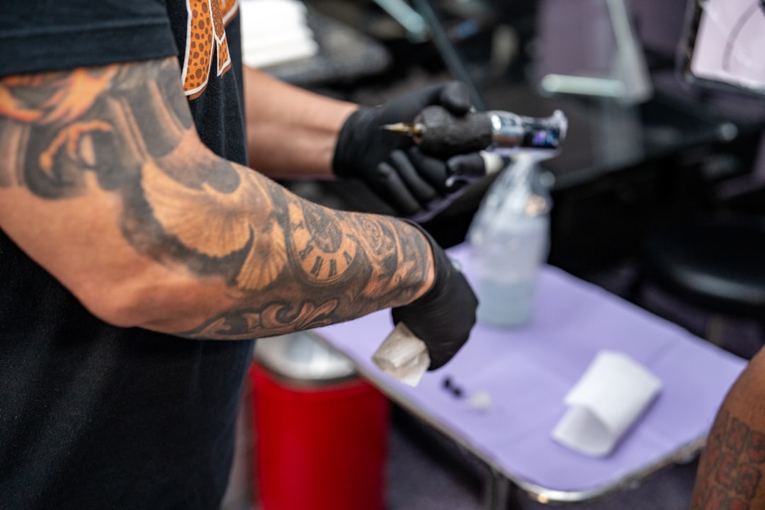Tattoo Artist Preparing Tools